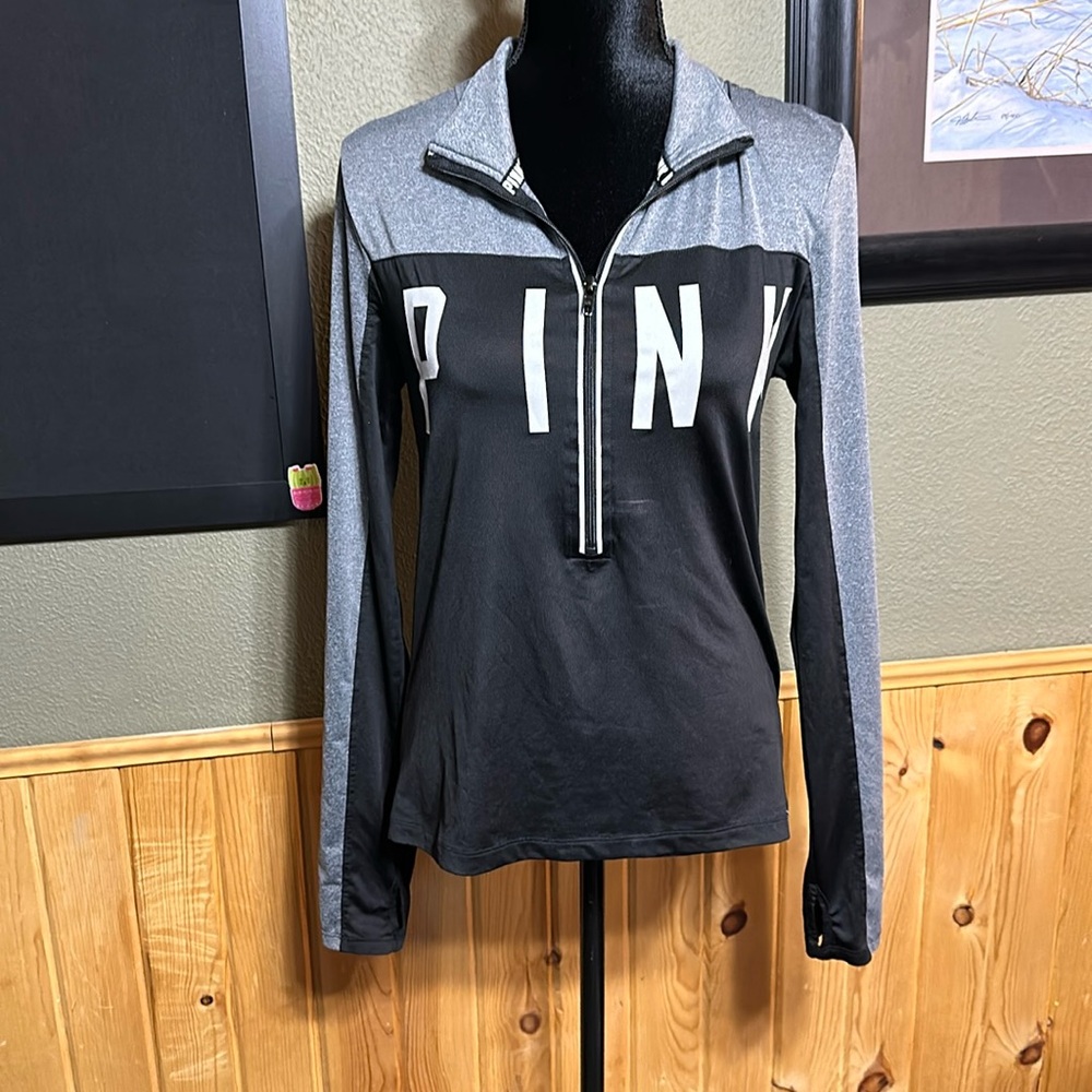 PINK half zip light sweatshirt